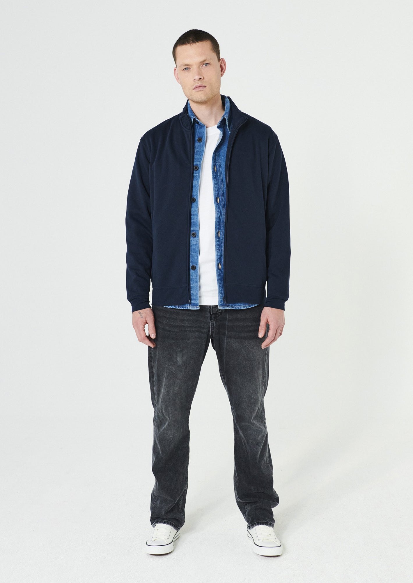 Basic Cardigan – Felpa Full-Zip Personalizzabile