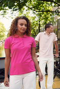 Women's Slim Fit Short Sleeve Piqué Polo Shirt