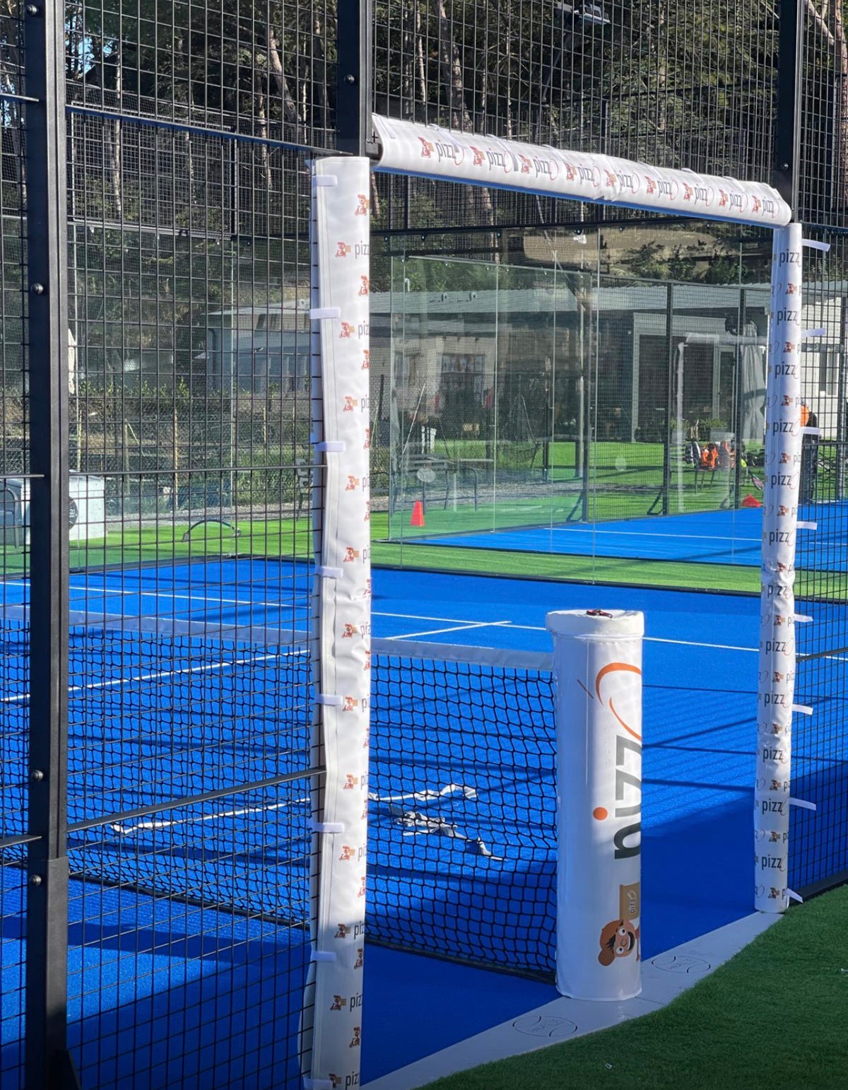 Padel Court Protection Kit with Sponsor Pockets - 8 Customizable Protections