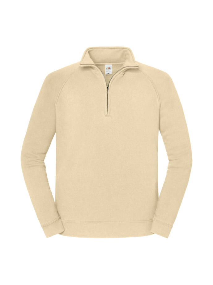 Felpa Iconic Premium Zip Neck Fruite of the Loom