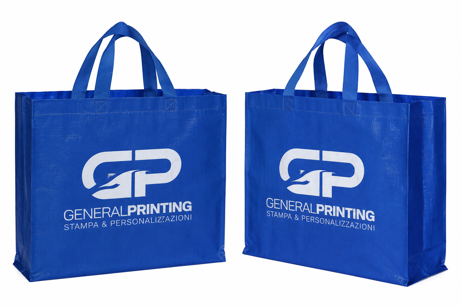 Belluno - Shopper in PP Riciclato Laminato 120g/m² 45x40cm – Stampa Ambo i Lati Inclusa