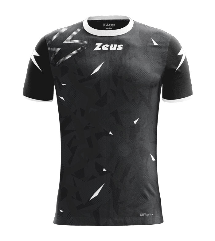 Shirt Marmo Zeus – Maglia Sportiva Slim Fit con Design Marmorizzato in Poliestere