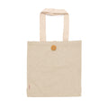 Borsa in Cotone Riciclato 300 g/m² – Finitura Mélange, Manici Rinforzati 70 cm e Chiusura a Bottoni