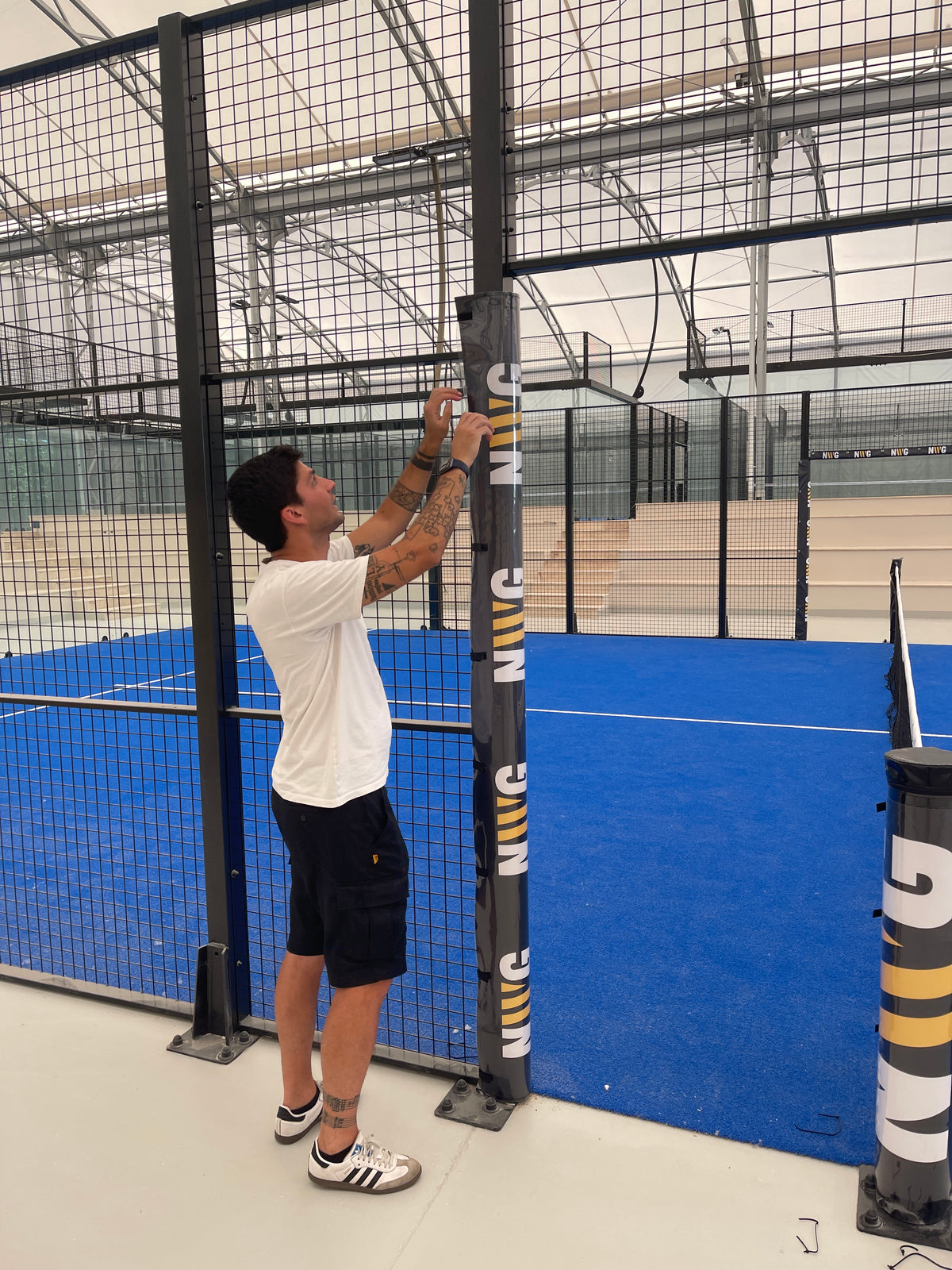 Padel Court Protection Kit with Sponsor Pockets - 8 Customizable Protections
