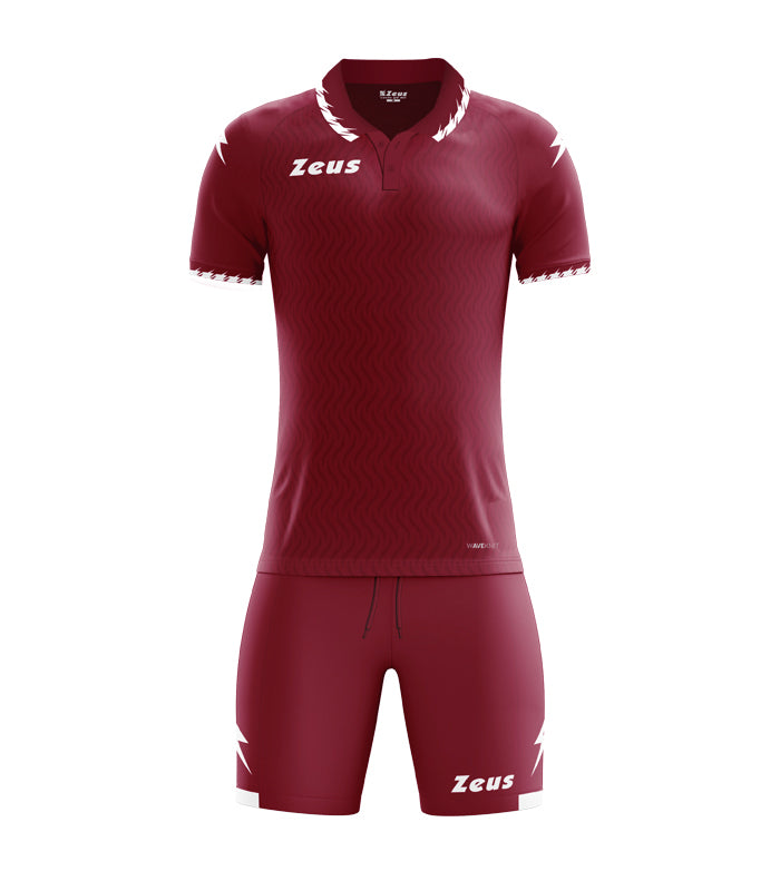 Kit Zeus SA23 – Completo Sportivo Jacquard Waveline con Colletto Polo