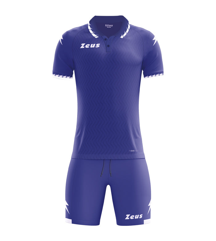 Kit Zeus SA23 – Completo Sportivo Jacquard Waveline con Colletto Polo