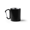 Tazza Doppia Parete in Acciaio Inox 304 con Moschettone in Alluminio Riciclato 300ml