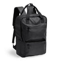 Zaino in Pelle PU 14L – Laptop 16", Doppia Tasca Frontale Idrorepellente e Manici Imbottiti