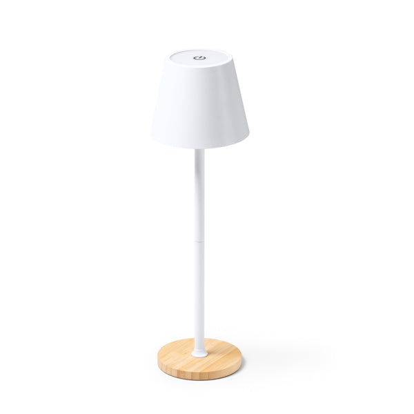 Lampada in Metallo e Bambù con Touchscreen LED 1200 mAh e 3 Modalità di Illuminazione