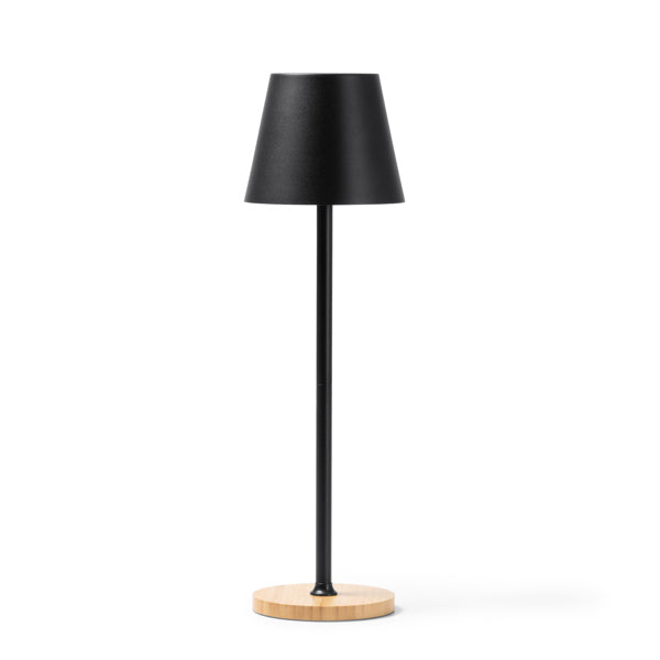 Lampada in Metallo e Bambù con Touchscreen LED 1200 mAh e 3 Modalità di Illuminazione