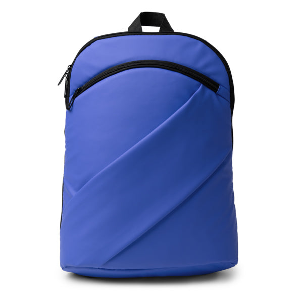 Zaino in Pelle PU – Tasca Laptop 15", Due Tasche Zip, Manici e Schienale Imbottiti, Cinghia Trolley