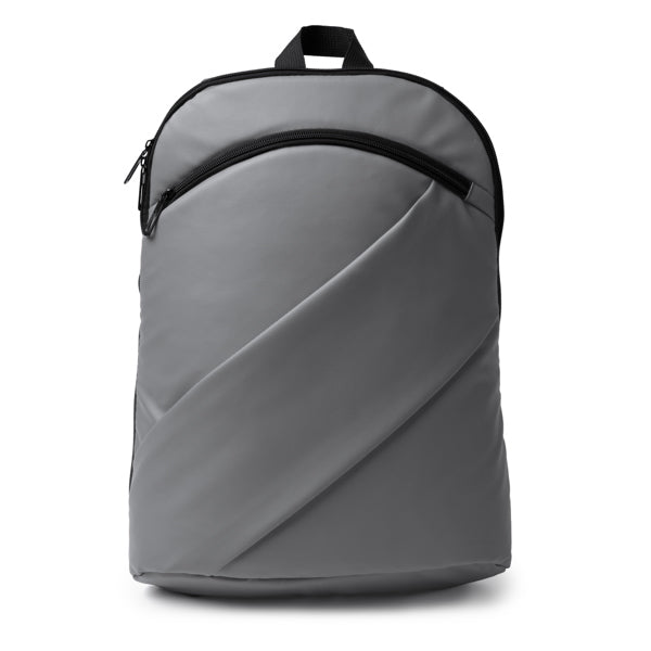 Zaino in Pelle PU – Tasca Laptop 15", Due Tasche Zip, Manici e Schienale Imbottiti, Cinghia Trolley