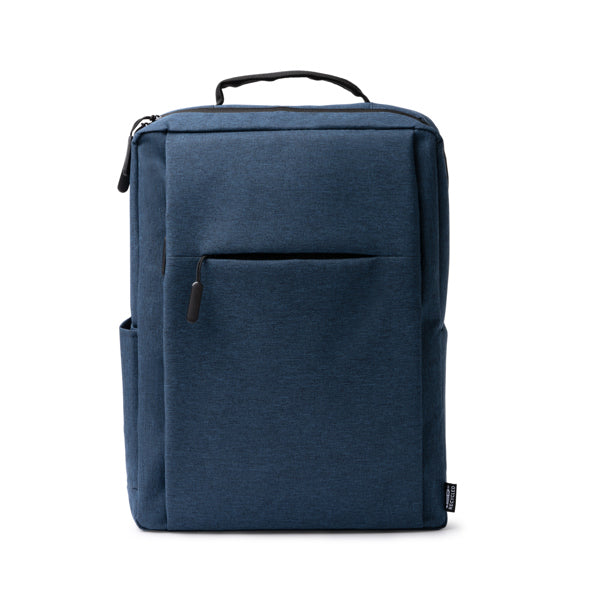 Zaino in RPET 600D Screziato 14L – Scomparto Laptop 15", Tasca Esterna Zip e Cinghia Trolley
