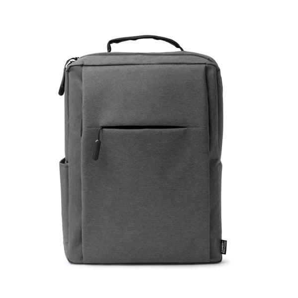 Zaino in RPET 600D Screziato 14L – Scomparto Laptop 15", Tasca Esterna Zip e Cinghia Trolley
