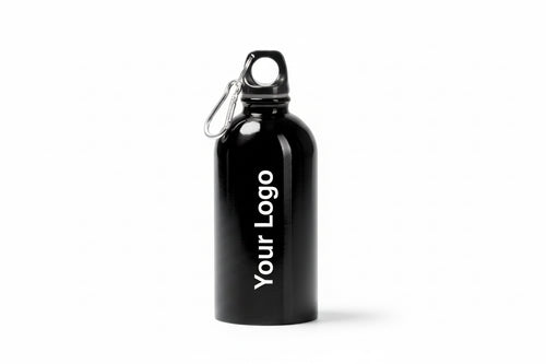 Borraccia in Acciaio Inox 304 Riciclato 500ml – Finitura Lucida con Moschettone