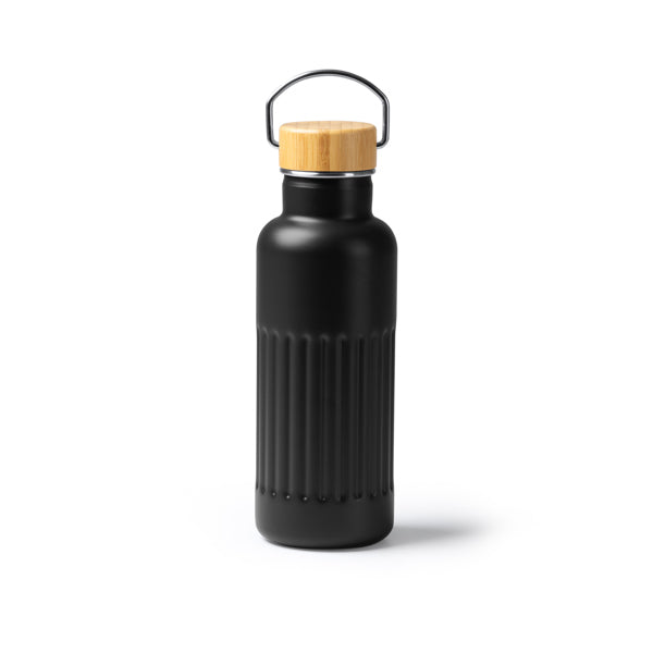 Borraccia Termica in Acciaio Inossidabile Riciclato 500ml – Coperchio in Bambù