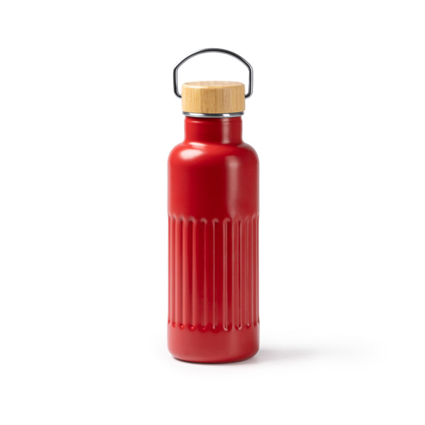 Borraccia Termica in Acciaio Inossidabile Riciclato 500ml – Coperchio in Bambù