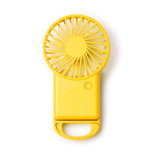 Ventilatore Portatile in ABS Riciclato – 3 Velocità, Moschettone e Supporto