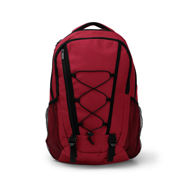 Zaino in Poliestere 600D – 2 Scomparti, Laptop 16", Tasca Frontale Coulisse+Zip, Mesh Borracce
