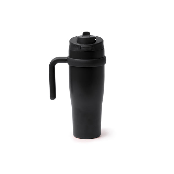 Tazza Termica in Acciaio Inox 304 Riciclato – 900 ml, Apertura a Pulsante e Cannuccia