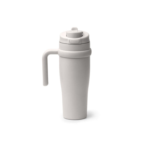 Tazza Termica in Acciaio Inox 304 Riciclato – 900 ml, Apertura a Pulsante e Cannuccia