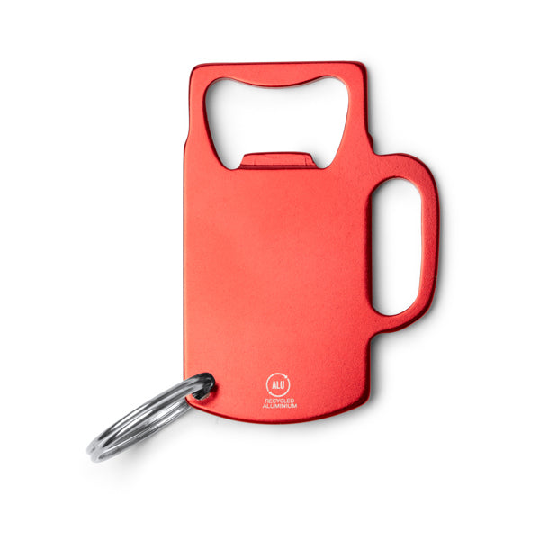 Portachiavi in Alluminio Riciclato a Forma di Boccale di Birra | Gadget Sostenibile