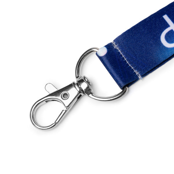 Lanyard in Poliestere per Sublimazione con Moschettone e Sgancio di Sicurezza