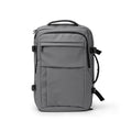 Expandable PU Leather Backpack – 15" Laptop, Double Padded Compartment, USB Powerbank and Trolley