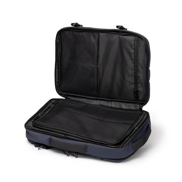 Zaino Espandibile in Pelle PU – Laptop 15", Doppio Scomparto Imbottito, USB Powerbank e Trolley