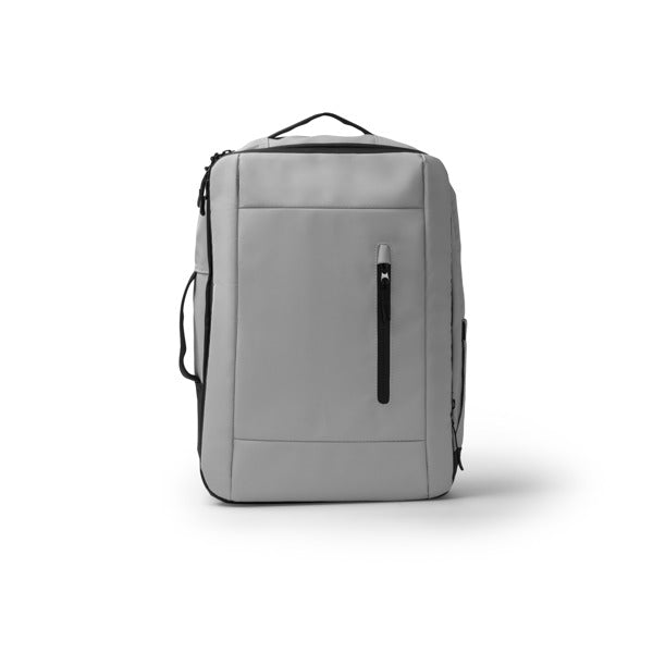 Zaino da Viaggio in Pelle PU – Antifurto Imbottito 12", Zip Idrorepellente, Espandibile e Trolley