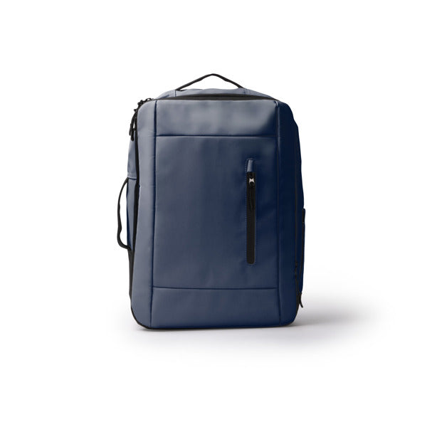 Zaino da Viaggio in Pelle PU – Antifurto Imbottito 12", Zip Idrorepellente, Espandibile e Trolley