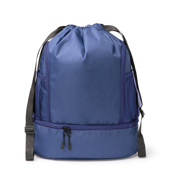 Zaino in Poliestere 600D – Coulisse Regolabile, Tasche Laterali Zip, Mesh Borracce e Scomparto Scarpe