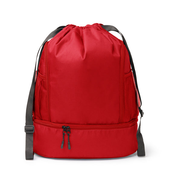 Zaino in Poliestere 600D – Coulisse Regolabile, Tasche Laterali Zip, Mesh Borracce e Scomparto Scarpe