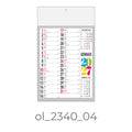 Calendario Olandese 2340-04 – 2027 da Muro Personalizzato, Area Stampa 29,2x9,4 cm, da 100 pezzi personalizzazione compresa
