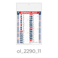 Calendario Olandese 2290 – 2027 da Muro Personalizzato, Area Stampa 29,2x9,4 cm, da 100 pezzi personalizzazione compresa