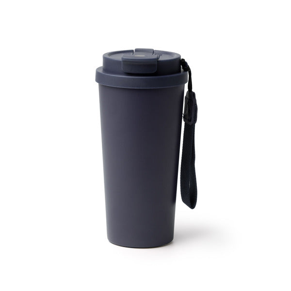 Bicchiere Termico in Acciaio Inox 304 Riciclato – 500 ml, Cannuccia, Doppio Tappo e Tracolla