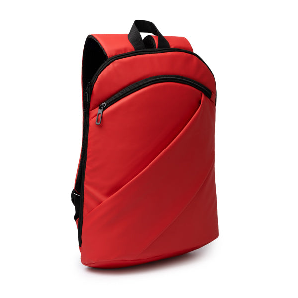 Zaino in Pelle PU – Tasca Laptop 15", Due Tasche Zip, Manici e Schienale Imbottiti, Cinghia Trolley