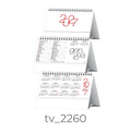 Calendario Olandese 2260 – Mensile da Tavolo 2027 Personalizzato, Adesivo su Base, da 100 pezzi personalizzazione compresa
