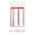 Calendario Olandese 2325-01 – 2027 da Muro Personalizzato, Area Stampa 29,2x9,4 cm, da 100 pezzi personalizzazione compresa