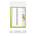 Calendario Olandese 2340-03 – 2027 da Muro Personalizzato, Area Stampa 29,2x9,4 cm, da 100 pezzi personalizzazione compresa