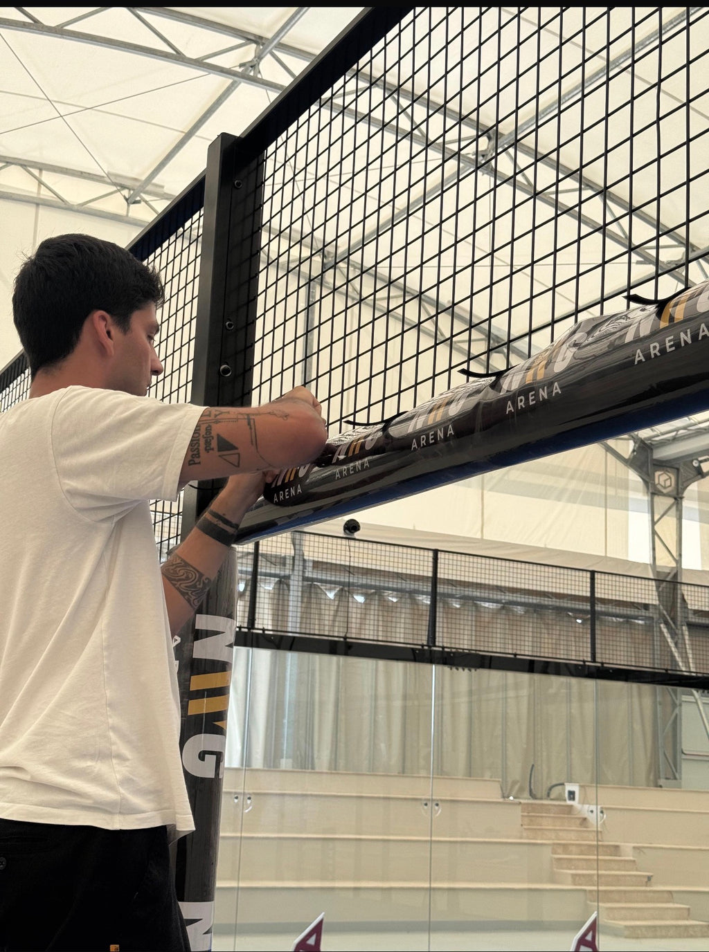 Padel Court Protection Kit with Sponsor Pockets - 8 Customizable Protections