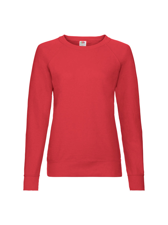 Felpa Ladies Lightweight Raglan Sweat Fruit of the Loom