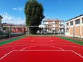 Impianto Pallavolo Monopalo - Acciaio Zincato Ø102mm - Altezza Rete 115-250cm - Installazione a Bussola - Certificato UNI-EN 1271
