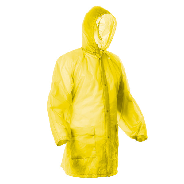 Impermeabile con Finiture Termosaldate, Cappuccio Regolabile e 4 Bottoni a Pressione
