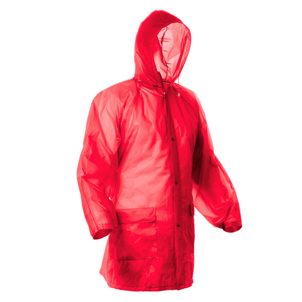 Impermeabile con Finiture Termosaldate, Cappuccio Regolabile e 4 Bottoni a Pressione