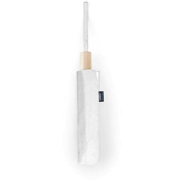 Ombrello Pieghevole in RPET con Manico in Legno Naturale e Copertura Coordinata 95 cm