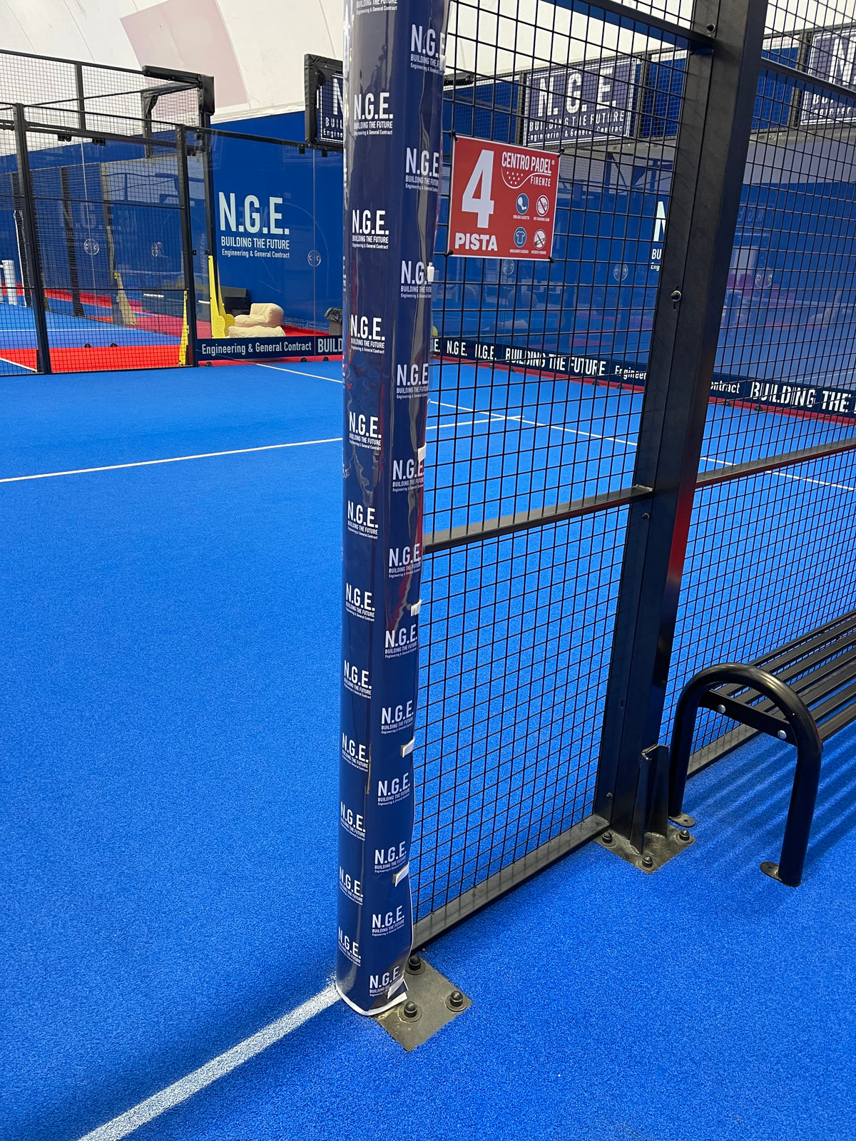 Padel Court Protection Kit with Sponsor Pockets - 8 Customizable Protections