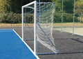 Porta da Calcetto Mobile - Acciaio Tondo Ø80mm Verniciata Bianca - Certificata UNI-EN 749 - 3x2m