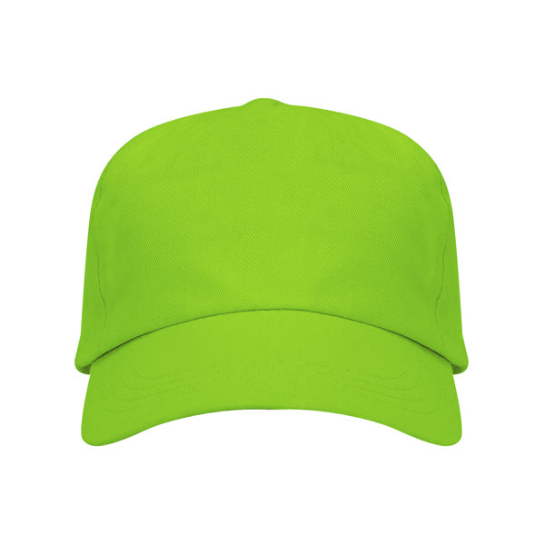 Uranus - Cappellino a 5 Pannelli in 100% Cotone con Chiusura Velcro e Fori di Ventilazione – Ricamo da 10 pz