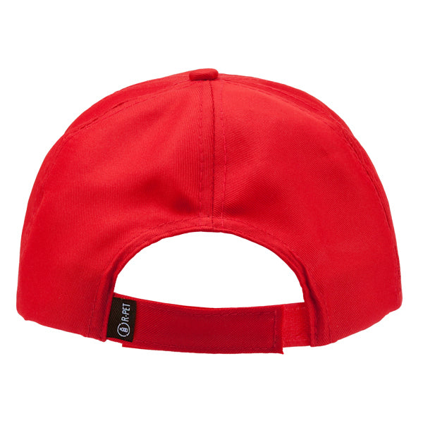 Cappellino a 5 Pannelli in RPET – Fori di Ventilazione Ricamati e Chiusura Velcro